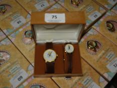 Two Pairs of Ladies & Gents Matching Wristwatches