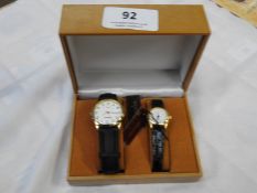 Two Pairs of Ladies & Gents Matching Wristwatches