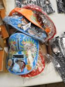 Five Solar Powered Children's Sun Visors with Fans