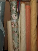 Five Rolls of Curtain Fabric Remnants (As Per Photograph)