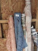 Five Rolls of Curtain Fabric Remnants (As Per Photograph)