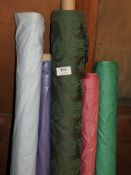 Five Rolls of Curtain Fabric Remnants (As Per Photograph)