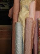 Five Rolls of Curtain Fabric Remnants (As Per Photograph)