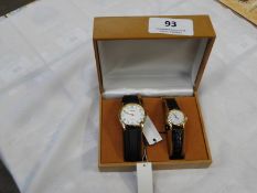 Two Pairs of Ladies & Gents Matching Wristwatches
