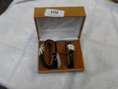 Two Pairs of Ladies & Gents Matching Wristwatches