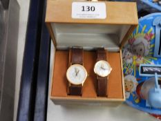 Two Pairs of Ladies & Gents Matching Wristwatches