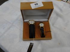Two Pairs of Ladies & Gents Matching Wristwatches