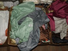 Box Containing Various Curtain and Fabric Samples