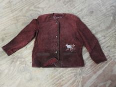 Box of 10 Suede Alpine Style Jackets (Burgundy)