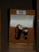 Two Pairs of Ladies & Gents Wristwatches in Gift B