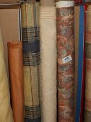 Five Rolls of Curtain Fabric Remnants (As Per Photograph)