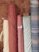 Five Rolls of Curtain Fabric Remnants (As Per Photograph)