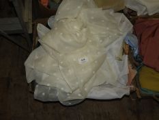 Box Containing Various Curtain and Fabric Samples