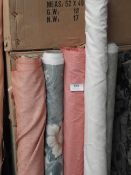 Five Rolls of Curtain Fabric Remnants (As Per Photograph)