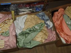 Box Containing Various Curtain and Fabric Samples
