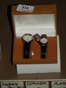 Two Pairs of Ladies & Gents Wristwatches in Gift B
