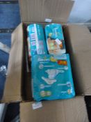 *Four Packs of Pampers Baby Dry 9-20lbs Midi
