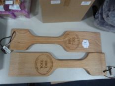 *Natural Wood Barbecue Cleaning Tools 2pk