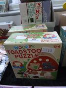 *Two Wooden Toadstool Puzzles