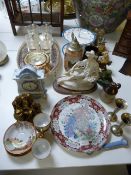Pottery and Silver Plated Ware Including Tray, Cak