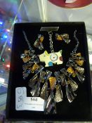 Necklace & Earring Set and a Brooch Watch