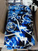 *Blue Patterned Beach Blanket