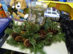 *Christmas Garland with Candle Burner