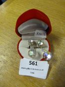 Pair of Crystal Drop Earrings