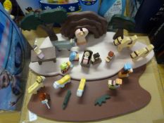 *Two Wooden Nativity Playsets