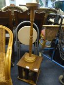 Folding Stool, Smoker Companion and Revolving CD S