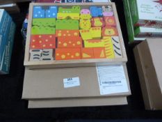 *Wooden Building Blocks Safari