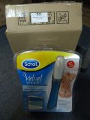 *Three Scholl Velvet Smooth Electronic Nail Care S