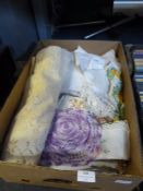 Box Containing Crochet Needlework Table Line