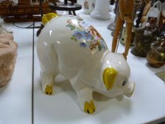Large Pottery Piggy Bank