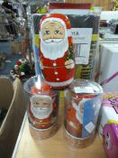 *Three Santa Claus Russian Type Dolls