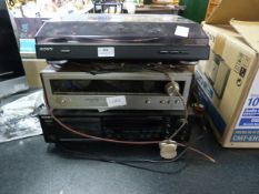 Sony PSLX250 Record Deck, TCK590 Cassette Deck and