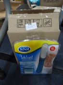 *Three Scholl Velvet Smooth Electronic Nail Care S