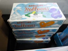 *Four Boxes of Modeling Balloons