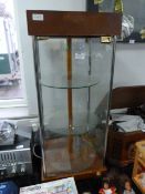 Countertop Rotating Illuminated Display Cabinet