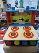 *Legler Wooden Mobile Kitchen and Food Playset