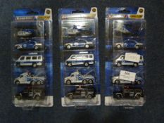 *Three Packs of Teamster Street Series Diecast Veh