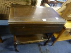 Oak Drop Leaf Trolley Table