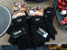 Five Pairs of Thinsulate Gloves Sizes:Medium and L
