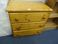 Pine Three Height Chest of Drawers