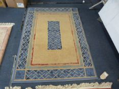 Blue & Brown Patterned Rug 119x170cm