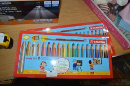 *Two Stabilo Pencil Crayon Sets