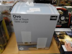 *Ovo 2pk Chrome Table Lamps