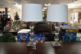 *Crystal Table Lamp 2pk
