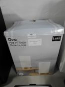 *Ovo 2pk Chrome Table Lamps