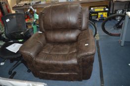 *Power Fabric Recliner with Heat & Massage
